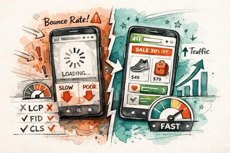 shopify speed 3d illustration